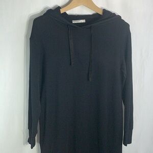 🧲 NWT Stateside, black fleece hoodie sweatshirt dress
